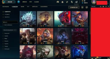 CONTA DA SEASON 1, D3, 468 SKINS COM RARAS