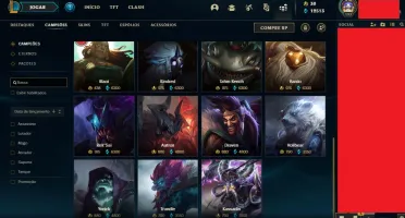 CONTA DA SEASON 1, D3, 468 SKINS COM RARAS