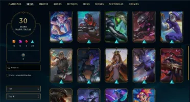 Conta Ferro 2 com 66 Champs e 30 Skins + 1300 RP