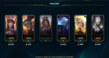 Conta Ferro 2 com 66 Champs e 30 Skins + 1300 RP