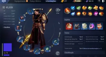 Conta MIR4 - SA11 - LVL 72 - 86K DE CP - PET ÉPICO