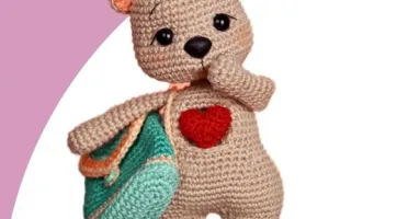 Urso Emotino em Amigurumi