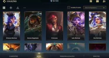Conta Esme IV, 8 skins / LOL- Wild Rift