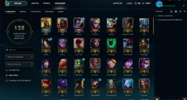 Conta Platina 80 Champs 20 Skina Criada na season 3
