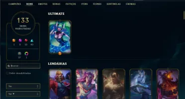 Ferro 3 com 140 Champs e 133 Skins ( Mais de 30 Jogos )