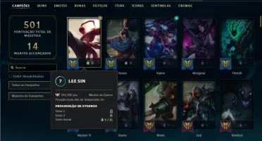 Ferro 3 com 140 Champs e 133 Skins ( Mais de 30 Jogos )