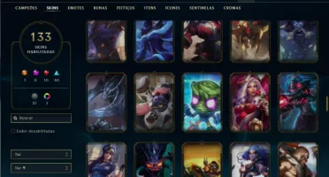 Ferro 3 com 140 Champs e 133 Skins ( Mais de 30 Jogos )