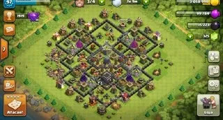 Conta Clash of Clans cv9 Semi full - casal de heróis 15/15