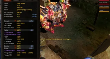 Conta do AsteriaMu Personagem Light Wizard Lev 1750