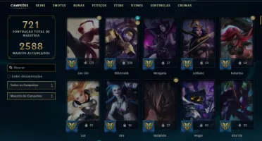 Conta League of Legends l Level 837 l SKINS 876