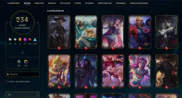 Conta valorant/lol muitas skins