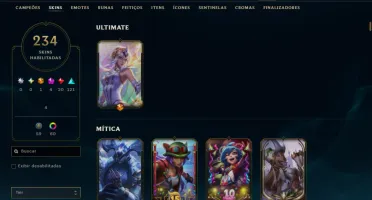 Conta valorant/lol muitas skins