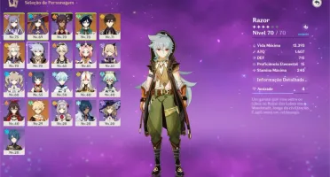 Genshin Impact AR 48+ KEQING, ZHONGLI, VENTI+++ ARMAS 5* ETC