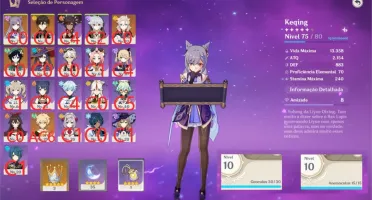 Genshin Impact AR 48+ KEQING, ZHONGLI, VENTI+++ ARMAS 5* ETC