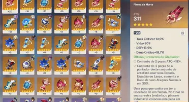 Genshin Impact AR 48+ KEQING, ZHONGLI, VENTI+++ ARMAS 5* ETC