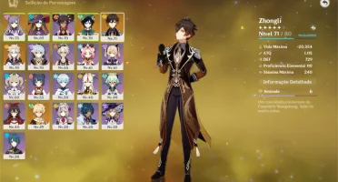 Genshin Impact AR 48+ KEQING, ZHONGLI, VENTI+++ ARMAS 5* ETC