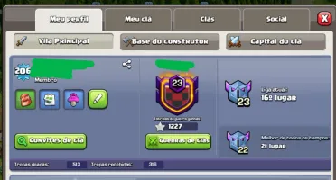 Conta Clash Of Clans Cv15
