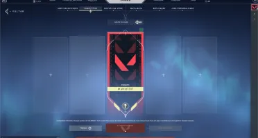 Conta valorant unranked com skin