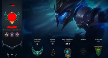 Conta Lol Platina 4 duo/flex Main ADC