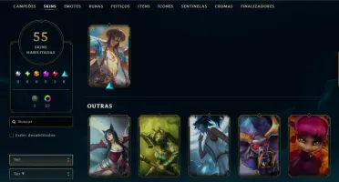 CONTA PRÓPRIA FULL ACESSO PLATINA IV - LEAGUE OF LEGENDS
