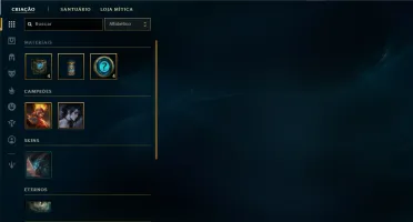 CONTA PRÓPRIA FULL ACESSO PLATINA IV - LEAGUE OF LEGENDS
