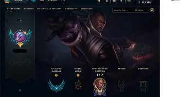 CONTA PRÓPRIA FULL ACESSO PLATINA IV - LEAGUE OF LEGENDS