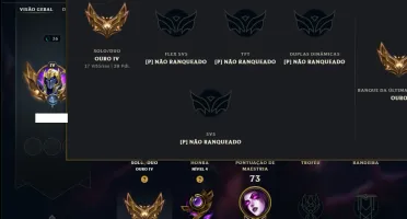 Ouro 4 com 55 Champs e 50 Skins ( ADC / SUP )