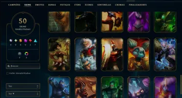 Ouro 4 com 55 Champs e 50 Skins ( ADC / SUP )
