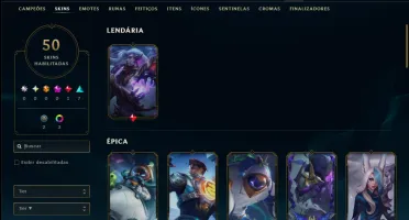 Ouro 4 com 55 Champs e 50 Skins ( ADC / SUP )