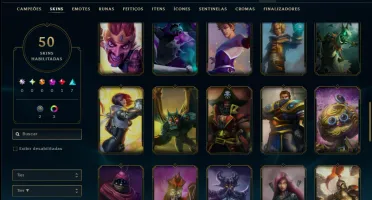 Ouro 4 com 55 Champs e 50 Skins ( ADC / SUP )