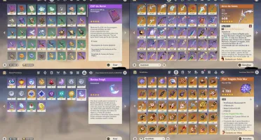 CONTA GENSHIN AR59✨13 LENDÁRIOS⭐10 ARMAS 5⭐HUTAO C1+HOMA E+