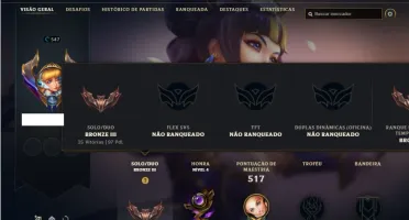 Conta bronze 3 com 125 Champ e 136 Skins+ 1 Prestigio da lux