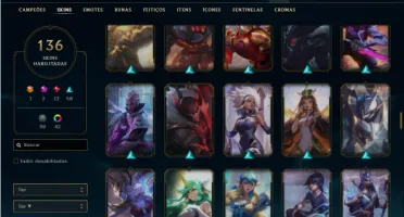 Conta bronze 3 com 125 Champ e 136 Skins+ 1 Prestigio da lux