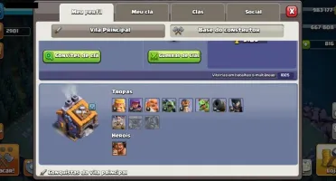 Conta CV12 Clash Off Clans