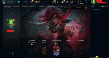 conta lol level 48