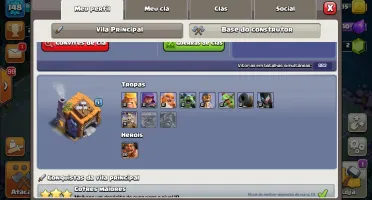 Vendo acc do clash of clans cv 13 nao full