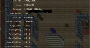 Tibia RP lvl 93 em MAGERA - 7 dias double exp + premium!