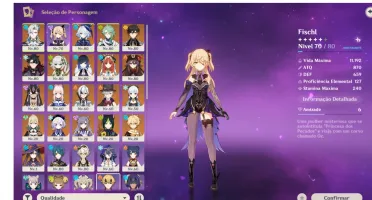 Conta Genshin Ar55 Com Alguns personagens T5 Limitados