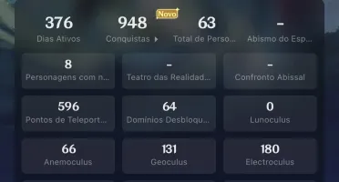 đ„ Conta Endgame de Genshin Impact AR57 âą America âą 8 Armas