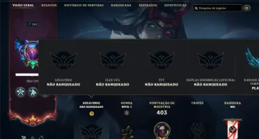 Unranked com 140 Champs e 68 Skins ( JG / MID / TOP )