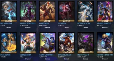 Vendo conta smite com todas as skins Tier 5