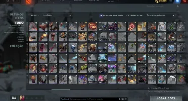 Conta dota2 4k todos os itens raros de todos os ti