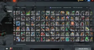 Conta dota2 4k todos os itens raros de todos os ti