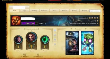 Conta level 23 / Com 13 campeões + 2 skins (raras) +Promoção