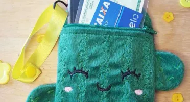 Porta-moedas de cacto
