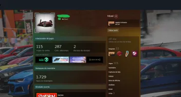 Conta steam com 115 jogos Elden ring ,God of war,forza 4 e 5
