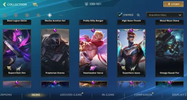 Conta Wild Rift Challenger | 123 Skins | Nível 211| High Elo