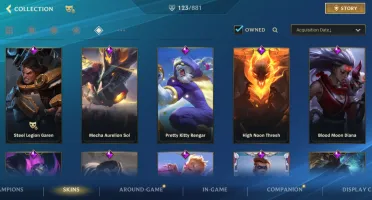 Conta Wild Rift Challenger | 123 Skins | Nível 211| High Elo