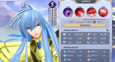 Conta Saint Seiya Novo Serv A140