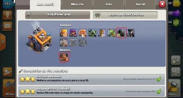 CONTA CLASH OF CLANS CV11 - 1446 GEMAS - TODAS SKINS DA QUEN